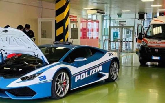 Policías cruzan Italia en un Lamborghini a 300/kph para entregar dos riñones