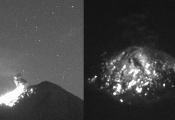 Volcán Popocatépetl registra fuerte explosión