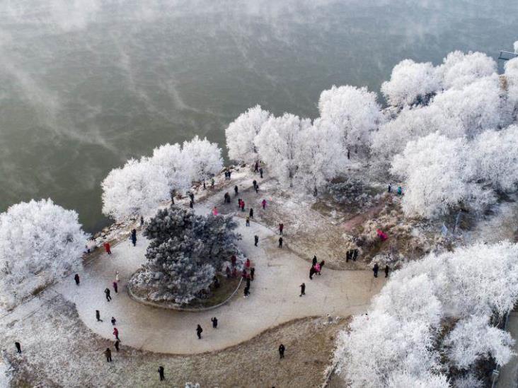 Nevada en China deja impresionantes paisajes Nevada en China deja impresionantes paisajes