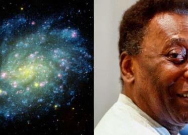 Con imagen de una galaxia auriverde, la Nasa rinde homenaje a Pelé