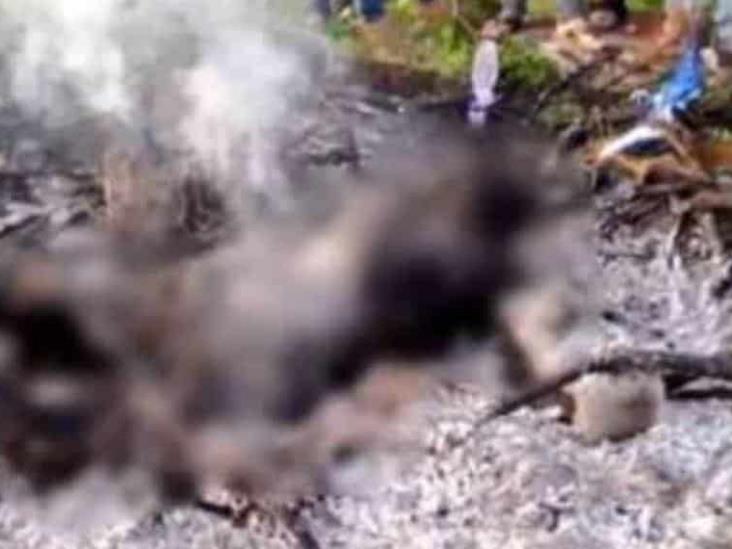 Presunto ladrón de autos es quemado vivo en Chiapas Presunto ladrón de autos es quemado vivo en Chiapas