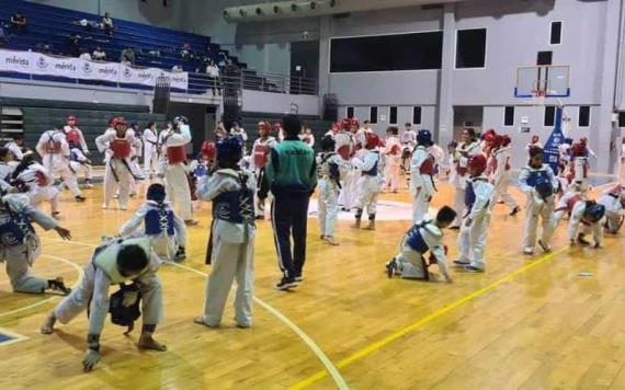 Taekwondoínes tabasqueños participaron en el intercambio de fogueo 2022