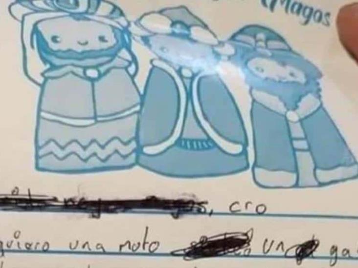 Carta a Reyes Magos se pone extraña; pide botas tribaleras Carta a Reyes Magos se pone extraña; pide botas tribaleras