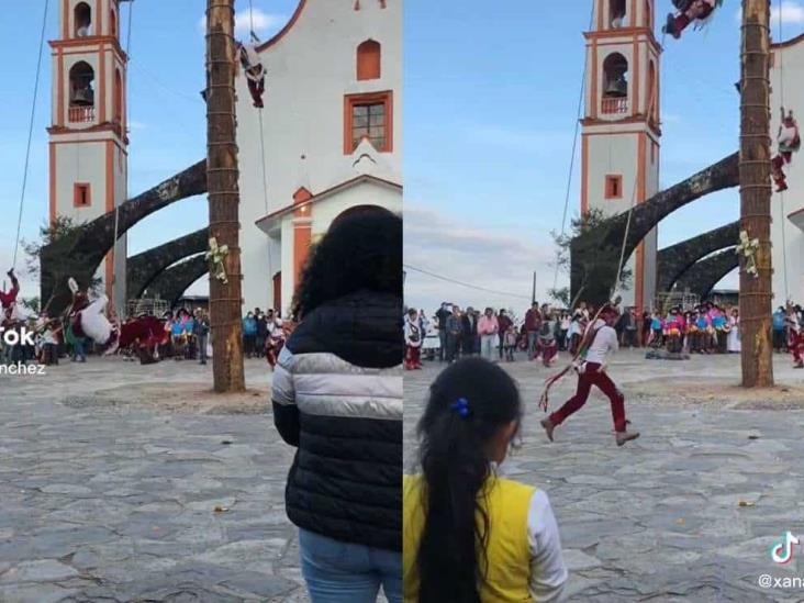Volador de Papantla arrolla a espectador durante danza Volador de Papantla arrolla a espectador durante danza