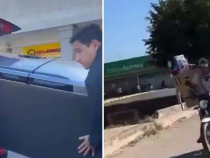 Múltiples saqueos en tiendas de Culiacán, tras captura de Ovidio Guzmán Múltiples saqueos en tiendas de Culiacán, tras captura de Ovidio Guzmán