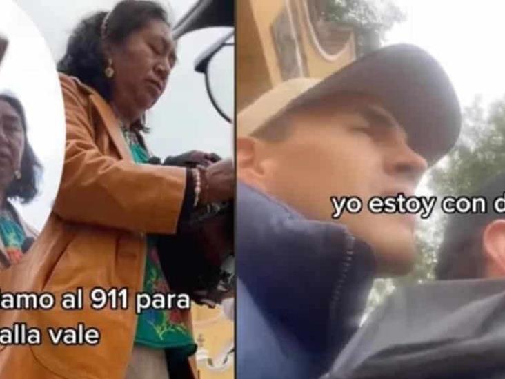Señora le arroja agua bendita a una pareja gay en Puebla Señora le arroja agua bendita a una pareja gay en Puebla