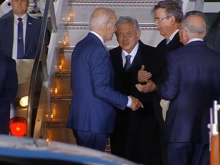 Joe Biden llega a México; lo recibe López Obrador Joe Biden llega a México; lo recibe López Obrador