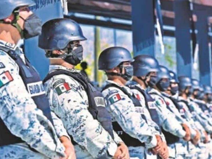Elementos de la Guardia Nacional llegaron al Zócalo a reforzar la seguridad por visita de Biden Elementos de la Guardia Nacional llegaron al Zócalo a reforzar la seguridad por visita de Biden