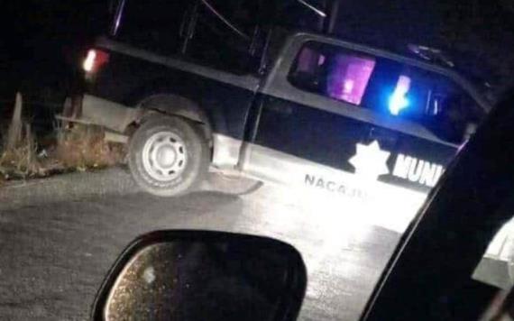 Abandonan a presunto ladrón con mensaje de amenazas en el Ejido Lomitas