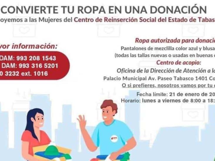 El Gobierno de Centro inicia campaña "Convierte tu ropa en una donación El Gobierno de Centro inicia campaña "Convierte tu ropa en una donación