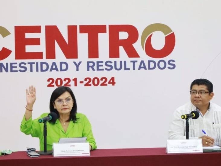 Alcaldesa de Centro estuvo presente en sesión extraordinaria Alcaldesa de Centro estuvo presente en sesión extraordinaria
