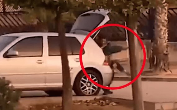 VIDEO: Captan momento en que un hombre secuestra a su hermana