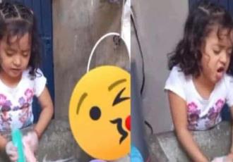 Destronan a Chucho; se viraliza niña lavando platos cantando el tema de Ángela Aguilar y Yuridia