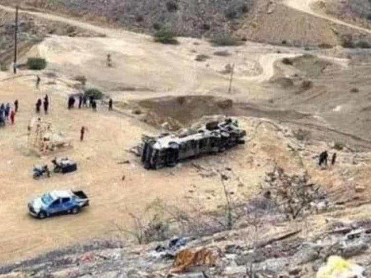 Más de 20 muertos tras caída de autobús al precipicio en Perú Más de 20 muertos tras caída de autobús al precipicio en Perú