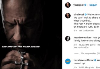 Vin Diesel comparte póster oficial de Rápidos y Furiosos 10; así luce Toretto