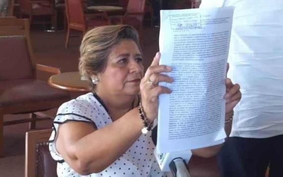 Sindica de Hacienda interpuso renuncia al cargo público ante Congreso del Estado