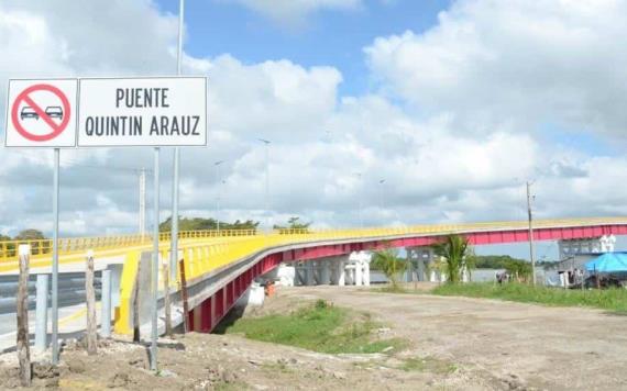 La promesa del puente se cumplió en Quintín Arauz