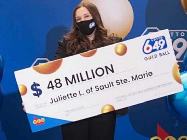 Mujer juega a la lotería por primera vez y se volvió millonaria Mujer juega a la lotería por primera vez y se volvió millonaria