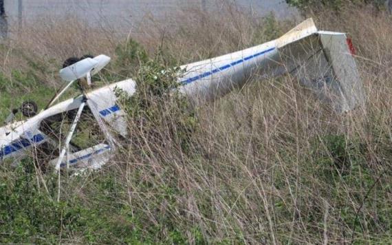 Desplome de avión en Morelos deja 2 personas fallecidas