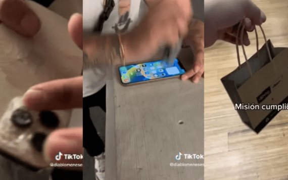 Hombre destroza su propio iPhone para cambiarlo por uno nuevo con garantía AppleCare; esto pasó