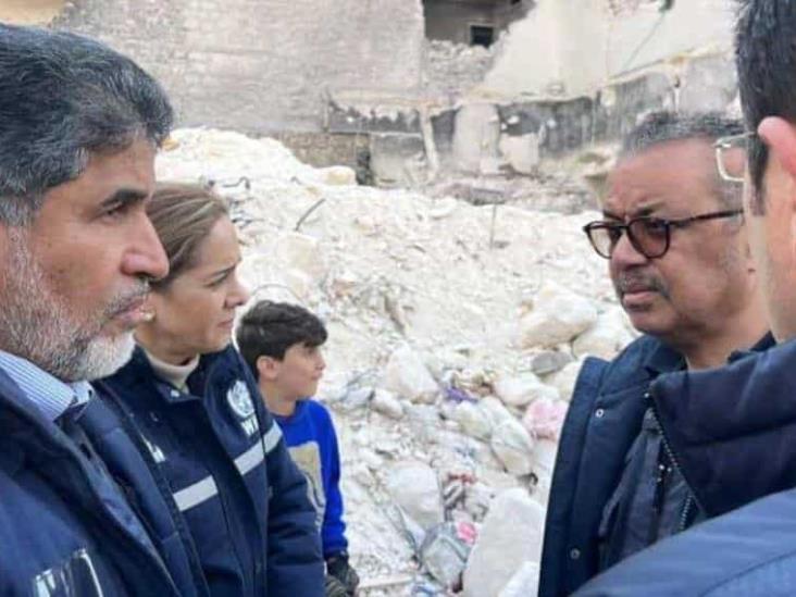 Tedros Adhanom lleva a Siria suministros para víctimas del sismo Tedros Adhanom lleva a Siria suministros para víctimas del sismo