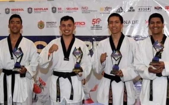 Taekwondoínes tabasqueños lograron cuatro platas y seis bronces