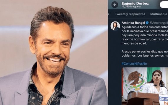 Señalan de "transfóbico" a Eugenio Derbez por iniciativa de diputada panista