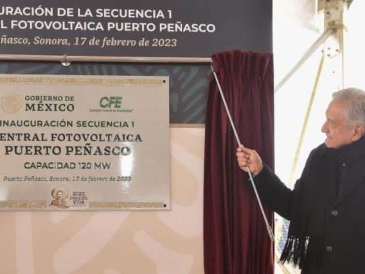 Inaugura AMLO primera fase de Planta Solar Inaugura AMLO primera fase de Planta Solar