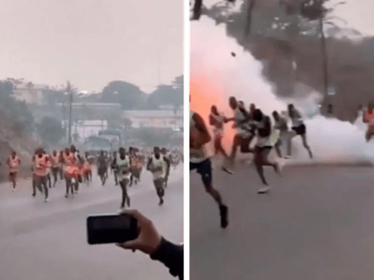 Atletas son heridos tras explosiones durante carrera en Camerún Atletas son heridos tras explosiones durante carrera en Camerún