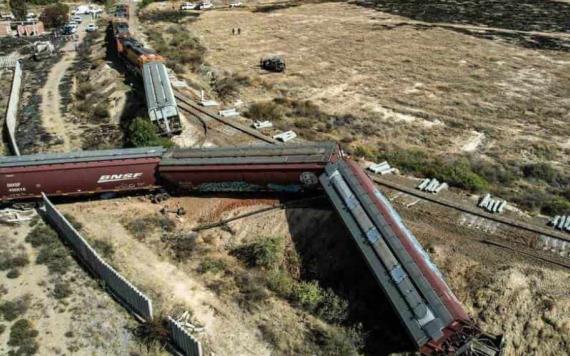 Se descarrila tren en Zacatecas; deja un muerto y un herido