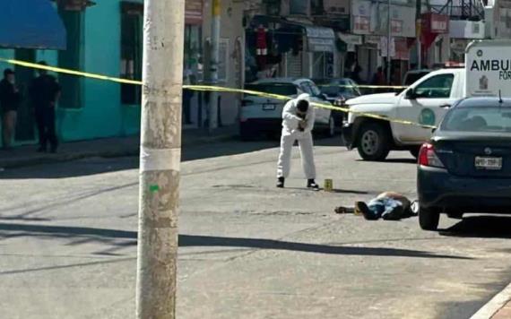 Disparan policías contra machetero en Macuspana