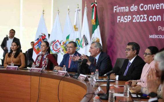 Firma Gobierno de México convenios de coordinación FASP 2023 con 11 entidades