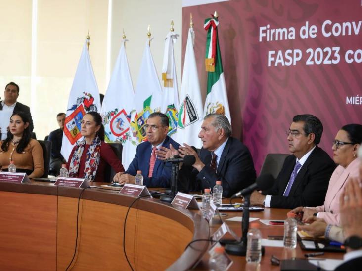Firma Gobierno de México convenios de coordinación FASP 2023 con 11 entidades Firma Gobierno de México convenios de coordinación FASP 2023 con 11 entidades