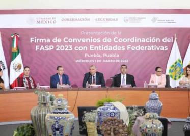 Firma Gobierno de México convenios de coordinación FASP 2023 con 11 entidades