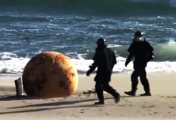 Revelan qué era la bola gigante hallada en playa de Japón