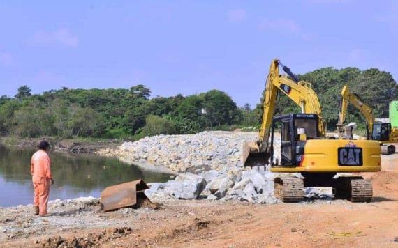 Rehabilitarán canales de alivio que protegen a Villahermosa del río La Sierra y Carrizal