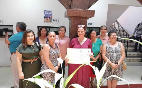 El patronato del Sistema DIF de Emiliano Zapata hizo un donativo al gobierno municipal, a favor de grupos vulnerables