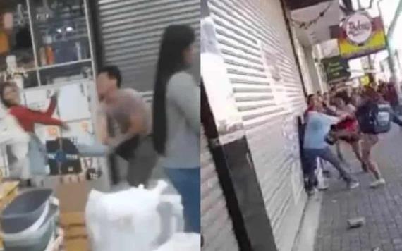 Un comerciante golpea a una empleada y en venganza le saquean la tienda