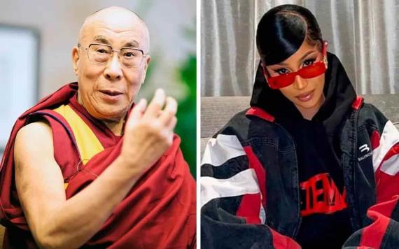 Cardi B reacciona a video del Dalai Lama: El mundo está lleno de depredadores