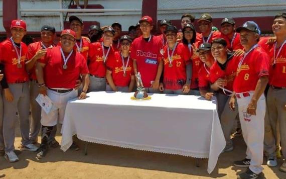 Dodgers de Tabasco se coronó campeón del Torneo Primavera de beisbol Sub18, que se llevó a cabo en Campeche