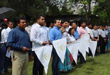 Gobierno de Cunduacán da banderazo de inicio para el mantenimiento de cancha deportiva en ejido Rancho Nuevo