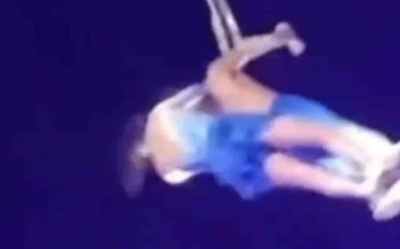 Trapecista muere al caer de 9 metros durante una acrobacia en China