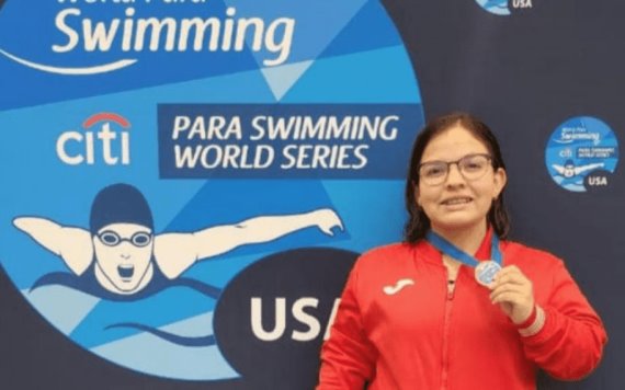 La nadadora comalcalquense Naomi Somellera obtuvo bronce en la Serie Mundial de paranatación