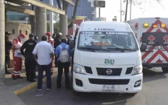 Adulto mayor pierde la vida en un transporte público de Villahermosa