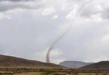 Lluvias puntuales fuertes, además de formación de torbellinos y tornados en el norte del país