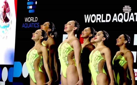 México gana oro en la Copa del Mundo de natación artística sin apoyo de la Conade