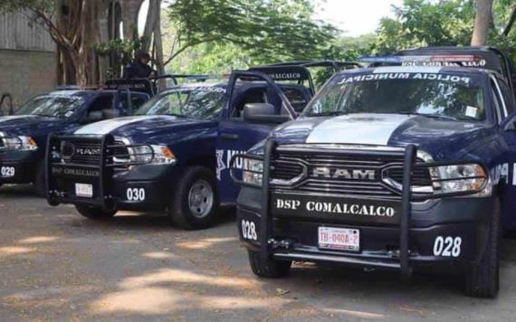 Comando armado roba armas a policías en Comalcalco