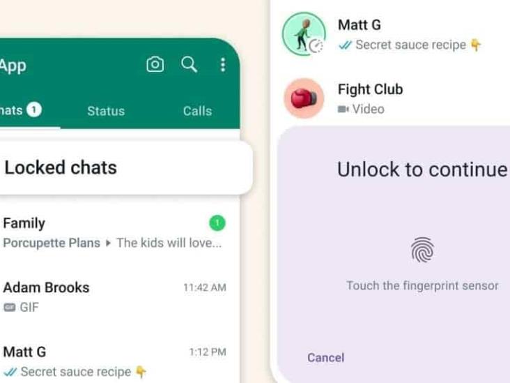 WhatsApp permitirá BLOQUEAR chats individuales; podrás ACCEDER a ellos con huella dactilar o Face ID WhatsApp permitirá BLOQUEAR chats individuales; podrás ACCEDER a ellos con huella dactilar o Face ID