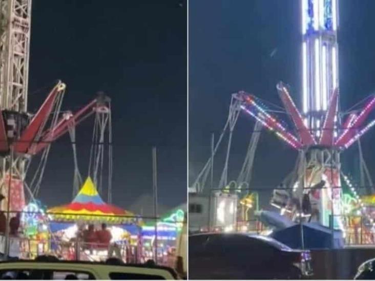 VIDEO: Juego mecánico falla en Feria de Comalcalco VIDEO: Juego mecánico falla en Feria de Comalcalco