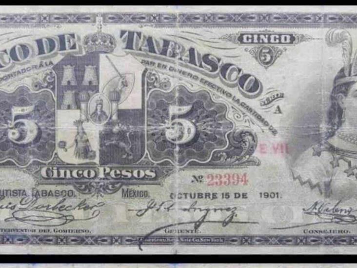 Los billetes emitidos por el Banco de Tabasco Los billetes emitidos por el Banco de Tabasco